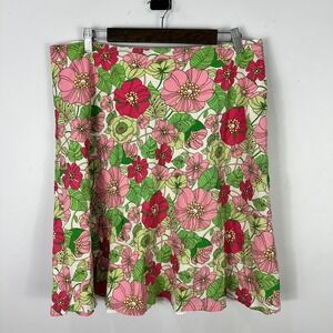 GAP Skirt Womens 12 Floral Cotton Y2K Cottagecore Retro Indie Fairycore Summer